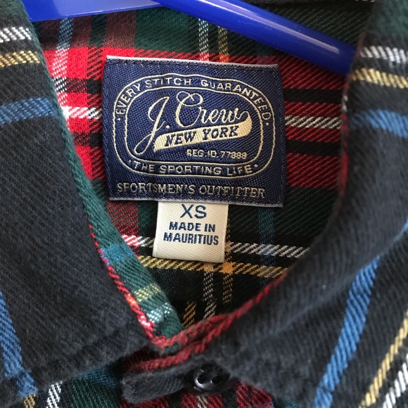 J Crew Flannel Button Down Shirt - Picture 2 of 2
